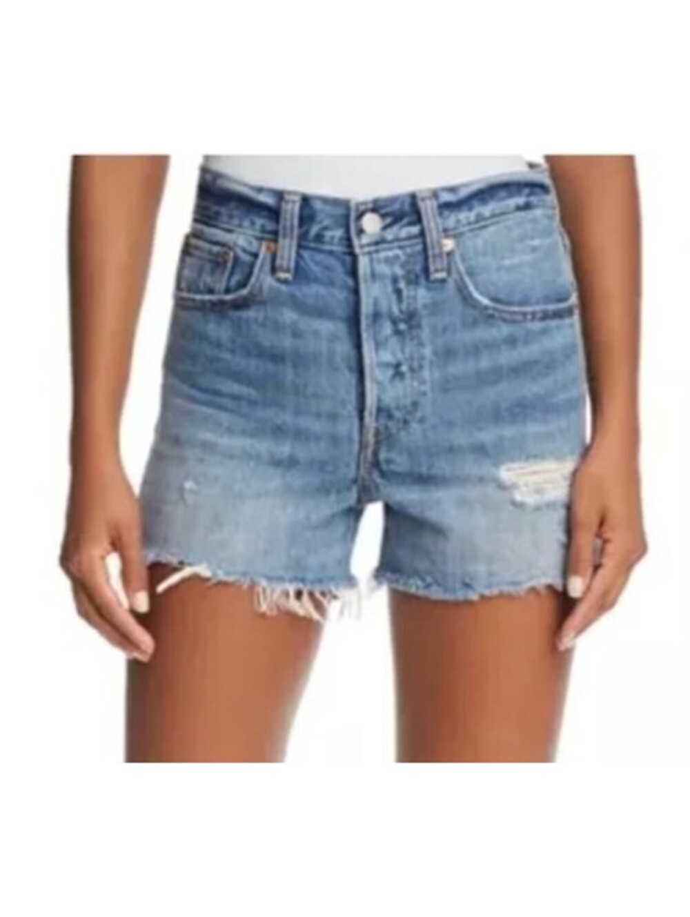 Levi's the Wedgie Denim Cutoff Shorts in Women's 25, Medium Wash